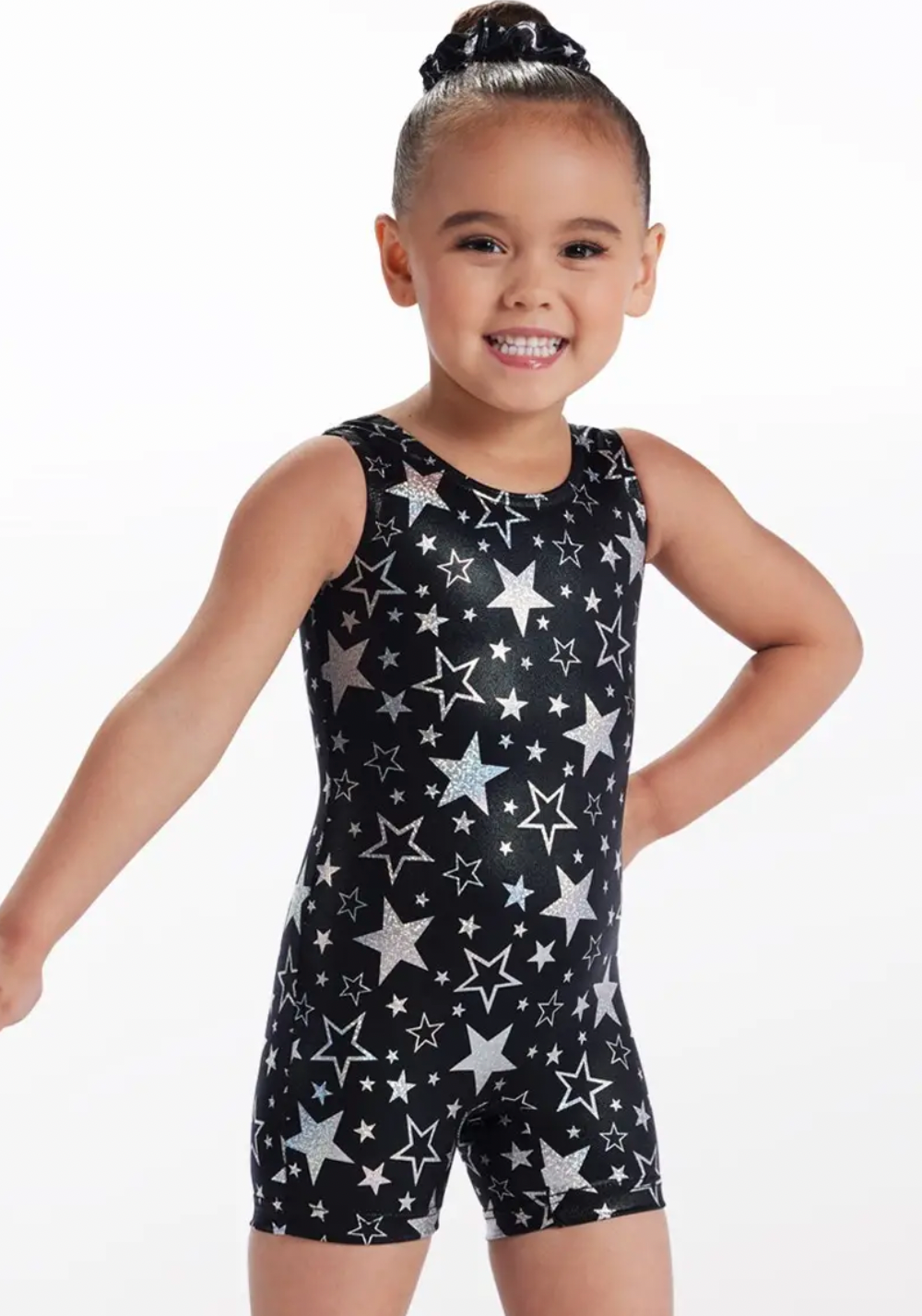 Kids Star Print Biketard
