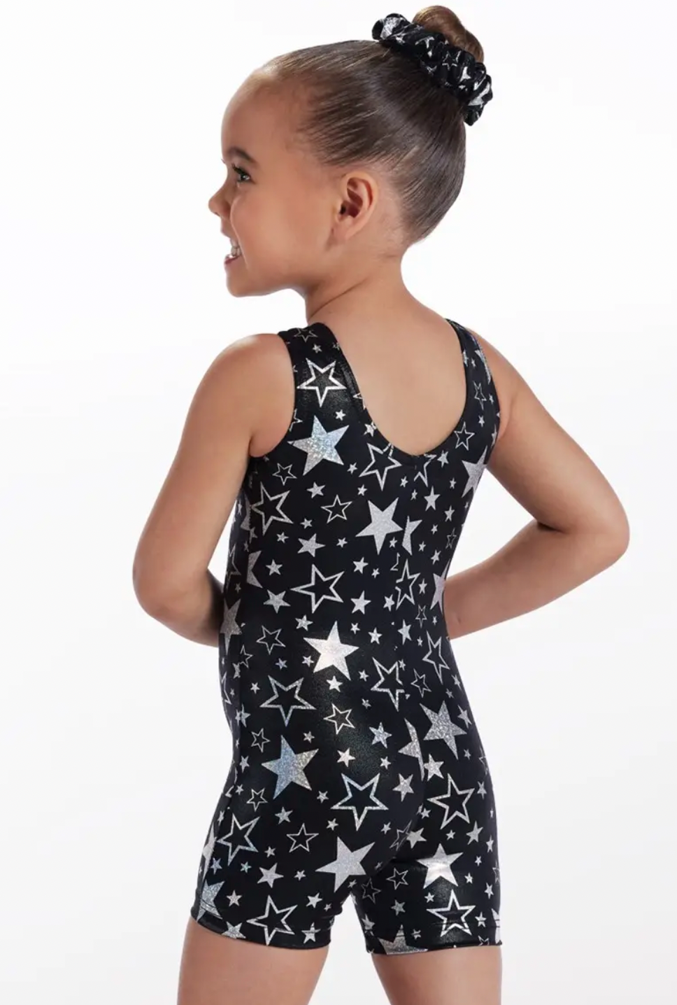 Kids Star Print Biketard