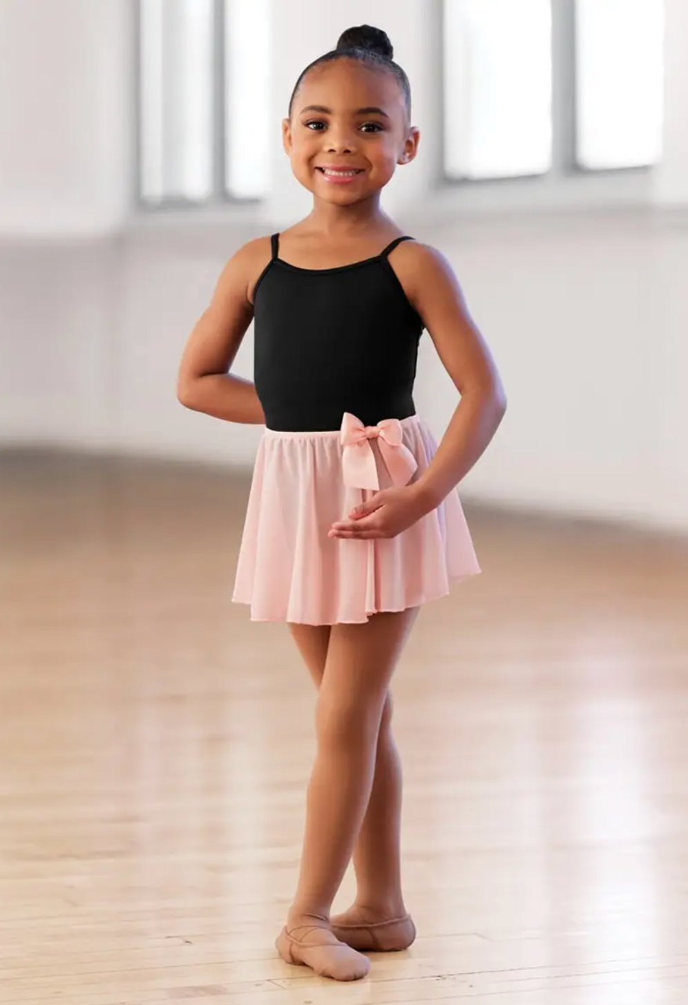 Kids Ballet Skirt with Satin Bow