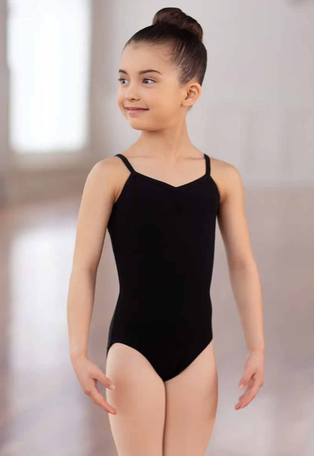 Cotton Pinch Front Leotard