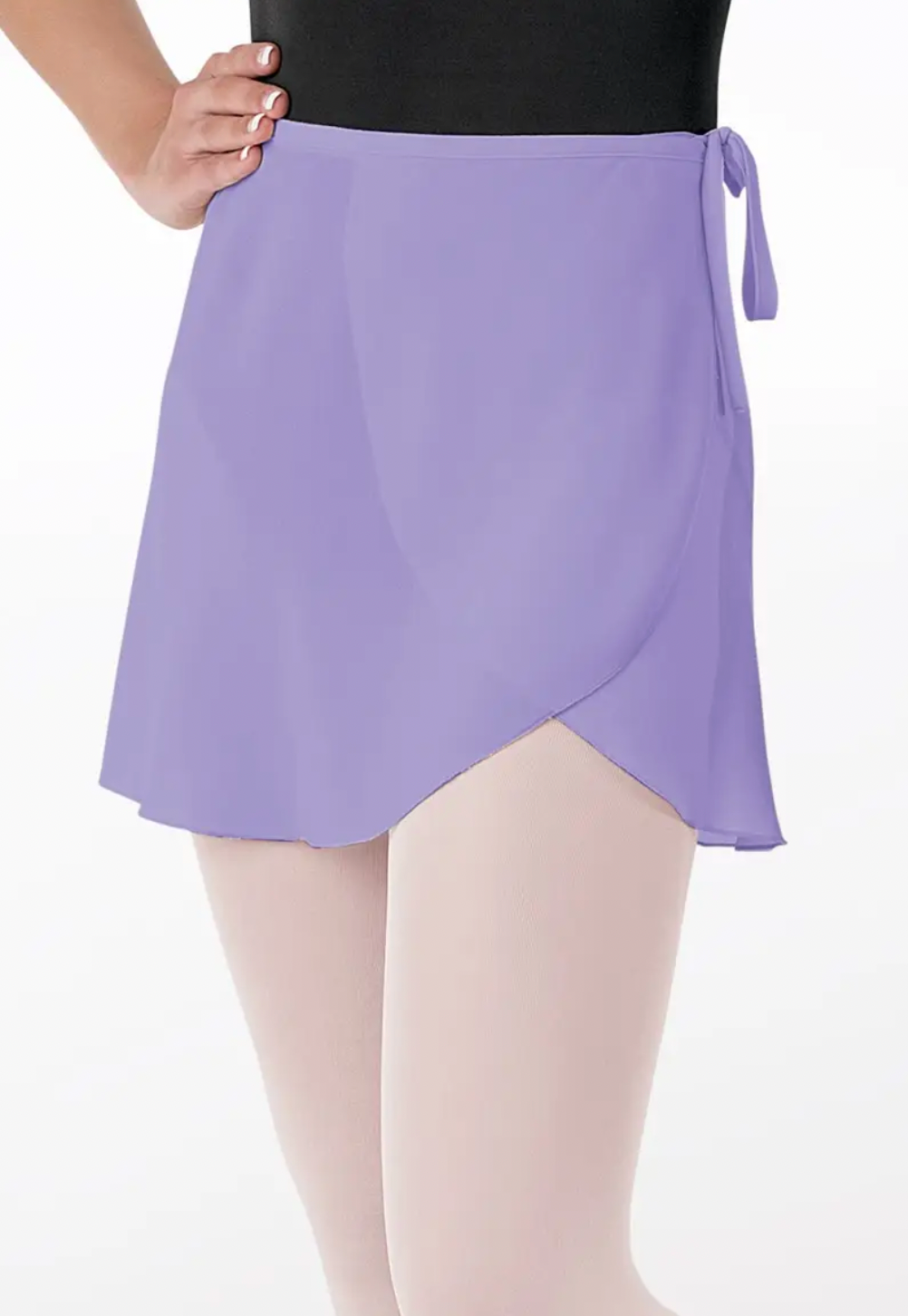 Georgette Tie Waist Ballet Wrap Skirt
