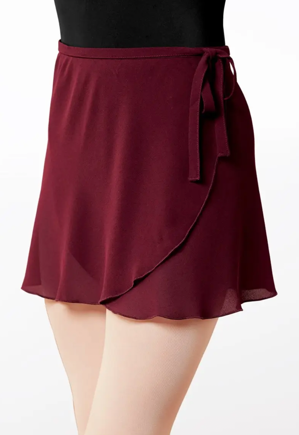 Georgette Tie Waist Ballet Wrap Skirt